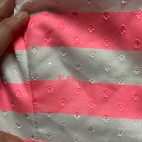 Lilly Pulitzer fit & flare dress pink & white stripes size 8 EUC  summer party - Picture 9 of 16